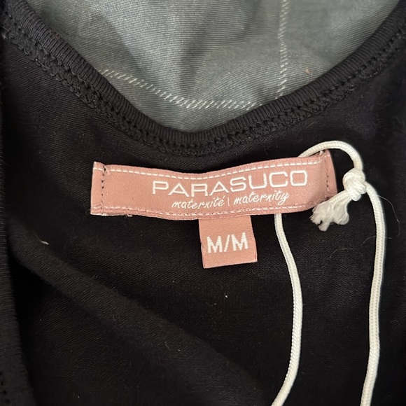 Parasuco Black Sleeveless Ribbed Midi Dress - Picture 3 of 4